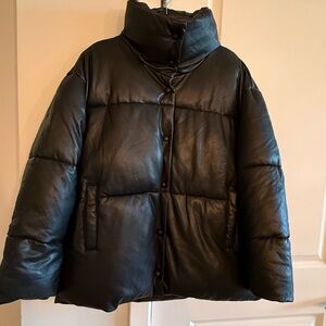 Avec Les Filles Black Puffer Jacket